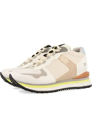 Gioseppo Sneakers Beige da Donna Kahler con tonalitá Pastello e Fluor e Zeppa Interna
