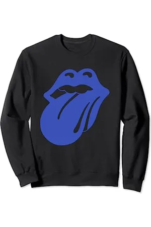 The Rolling Stones Logo blu e solitario dei Felpa