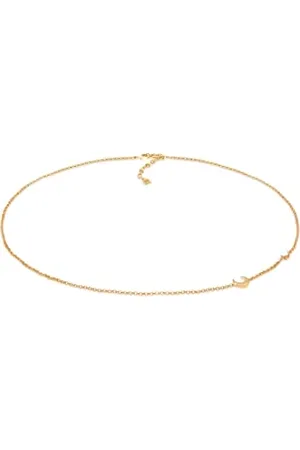 Elli Collana Donne Filigrana di Base Minimale con Pietra di Luna in Argento Sterlino 925