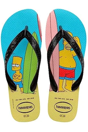 Havaianas Simpsons Infradito Unisex - Adulto, Colore: Blu/Nero, Taglia: 35/36 EU