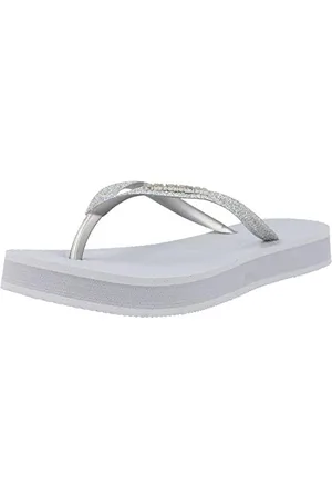 Havaianas Hav Slim Flatform Glitter Steel Grey, Infradito Donna, Rosa (Rosa di Seta), 41 EU