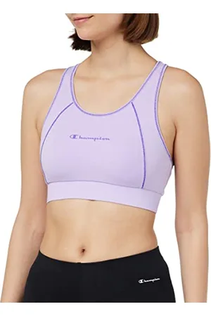 Champion Athletic C-Sport Quick Dry Small Logo Reggiseno Sportivo, Opaque, , S Donna