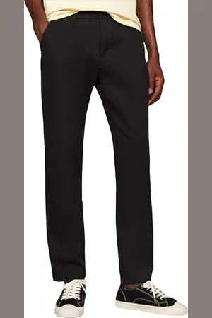 Tommy Hilfiger Pantaloni Uomo Austin Chino Slim Fit, (Black), 28W/36L