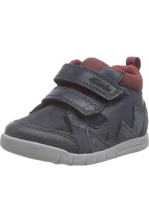 Clarks Rex Park T, Sneaker Bambini e ragazzi, Blu (Navy Leather), 20 EU Larga