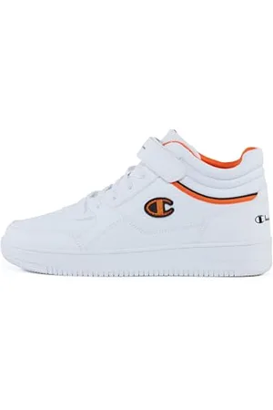 Champion RD18 Mid Sneakers, Bianco/Nero/Arancione (WW017), EU44.5 Uomo-FW24