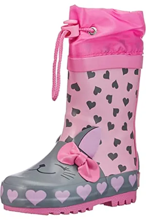 Playshoes Stivali Di Gomma Con Coulisse, Stivali Di Gomma Con Coulisse Unisex - Bambini e ragazzi, , 24 EU