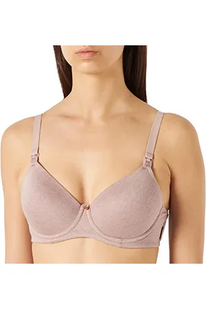 Noppies Reggiseno da Allattamento Confortevole in Cotone Imbottito, Corteccia Melange-P865, 10C Donna