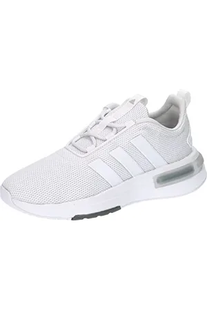 adidas Racer TR23 Shoes Kids, Scarpe da Corsa, Cloud White/Cloud White/Grey Six, 30.5 EU