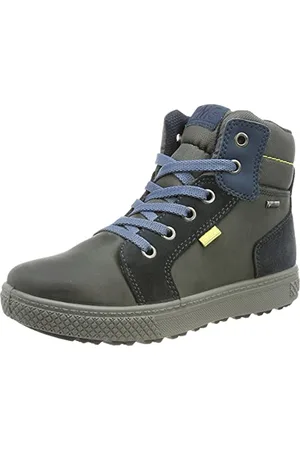 Primigi PBYGT 83925, Scarpe da Ginnastica Basse, Bambini e Ragazzi, Grigio/Blu (Navy), 25 EU