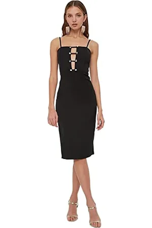 Trendyol Vestito Midi Aderente, , 70 Donna