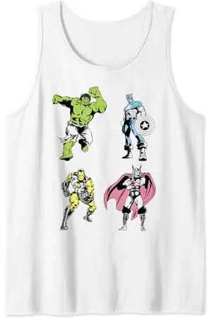 Marvel The Avengers Vintage Retro Neon Pop Canotta