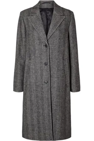 SELECTED Slfnew Alma Wool Coat Herringbone Noos Cappotto, , 44 Donna