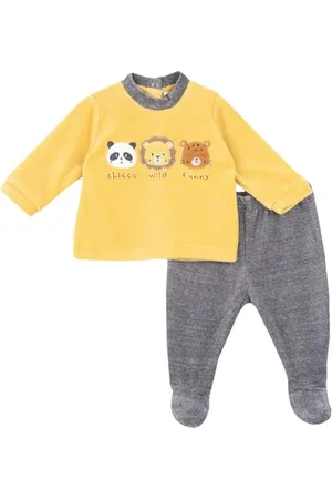 chicco Coprifasce E Ghettina In Ciniglia, Pigiamino per bambino e neonato Bimbo 0-24, , 6 mesi