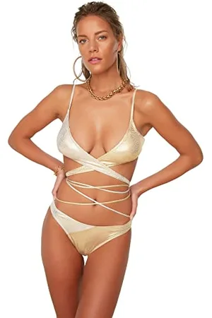 Trendyol Colore Blocca Bikini Bottoms, , 46 Donna