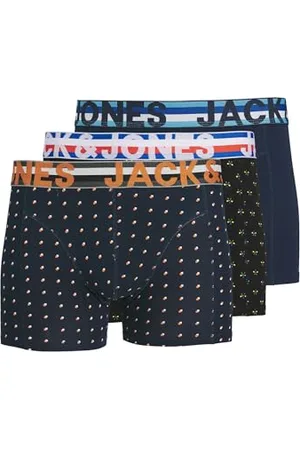 JACK & JONES Jachenrik Trunks 3 Pack Noos Boxer, (Navy Blazer), Medium Uomo