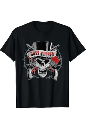 Guns N´Roses Maglietta Tophat Skull Roses Maglietta