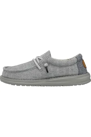 Hey dude Wally Youth, Moccasin Bambini e ragazzi, Grigio (Acciaio), 33 EU