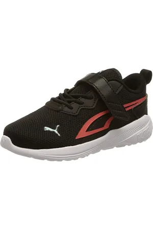 PUMA All- Day Active AC+ Inf, Scarpe da Ginnastica Unisex-Bambini, Black-Salmon-Light Aqua, 25 EU