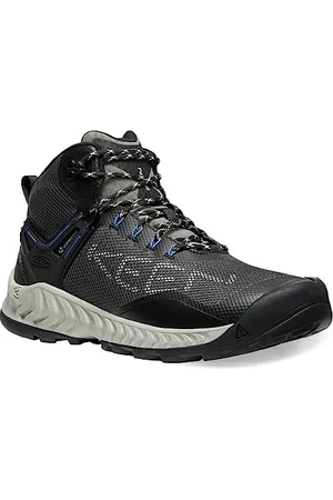Keen NXIS Evo Mid Waterproof, Stivali da Escursionismo da Uomo, Magnet/Bright Cobalt, 44 EU