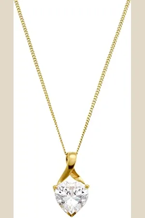 Amor Collana con Ciondolo da Donna, con zirconi sintetici, 42 cm, , cuore, Fornita in confezione regalo di gioielleria