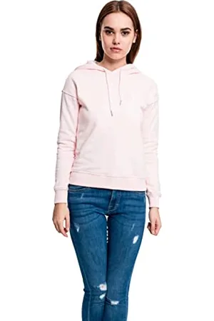 Urban classics Felpa con Cappuccio Donna Invernale, Pullover Caldo Manica Lunga, Maglione Pesante per Ragazza, Colore pink, Taglia XS