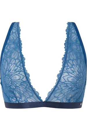Pepe Jeans Lace Bra C, Reggiseno Donna, (Dark Blue),XS