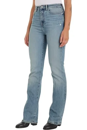 Tommy Hilfiger Jeans Donna Bootcut Vita Alta, Blu (Ash), 26W/28L