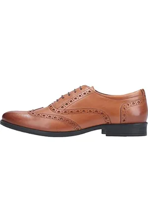 Hush Puppies Oaken, Scarpe Stringate Brouge Uomo, Marrone (Dark Brown Dark Brown), 45 EU