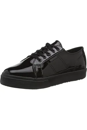 Superga 2730 SYNLEAMFLEECEJ, Scarpe con Lacci, Bambine e ragazze, Nero (939), 25 EU