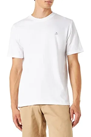Marc O’ Polo Marc OߴPolo Uomo T-Shirt in Cotone bio con Scollo Rotondo, (White), XL