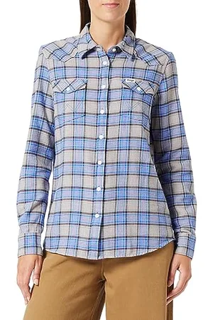 Wrangler Slim Reg Western Shirt Maglietta, , S Donna