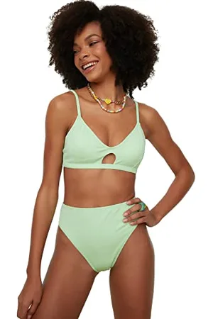 Trendyol Bikini a Vita Alta Strutturato Bottoms, , 46 Donna