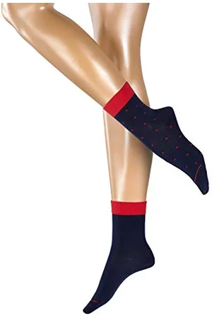 ESPRIT Small Dots 2-Pack Calzini Corti Donna Cotone Grigi Altri Colori Disponibili Sottili Pois 2 Paia