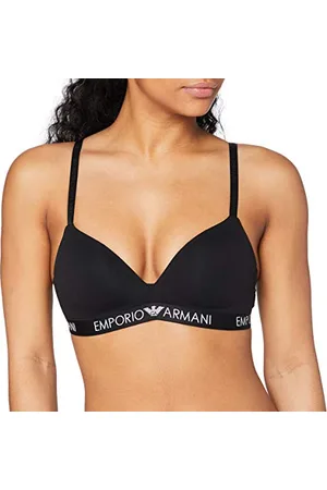 Emporio Armani Padded Triangle Bra Iconic Cotton, Reggiseno Imbottito Donna, , XL