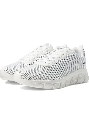 Skechers Bobs B Flex Visionary Essence Donna Scarpe da Ginnastica, White Knit, 37 EU