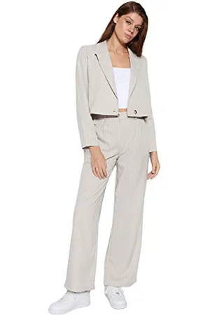 Trendyol Pantaloni da Donna a Vita Alta a Gamba Larga, , 68