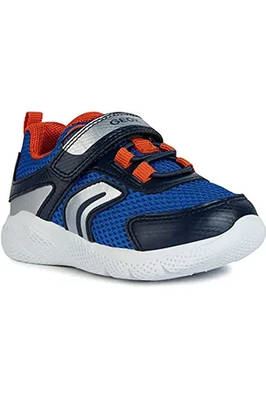 Geox B Sprintye Boy, Scarpe da Ginnastica, Blu-Royal Navy, 21 EU
