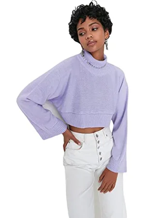 Trendyol Maglione Normale a Collo Alto Maglia di Tuta, , M Donna