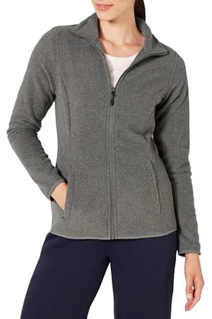 Amazon Giacca in pile morbido con cerniera intera dal taglio classico (disponibile in taglie forti) Donna, , M
