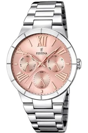 Festina Orologio Analogico Quarzo Donna con Cinturino in Acciaio Inox F16716/3
