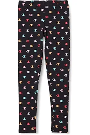 Champion Legacy American Classics-all-Over Multicolor Logo Leggings, , 13-14 Anni Bambina