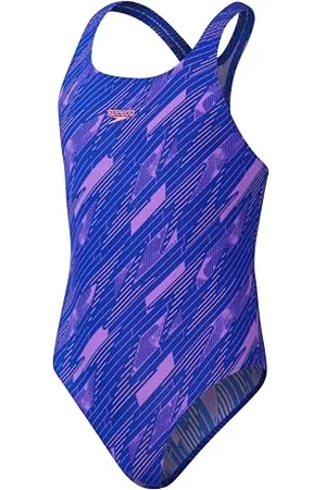 Speedo Hyperboom Allover Medalist One Piece Swimsuit | Chlorine Resistant | Quick Drying Costume da Bagno, , 30 Girl