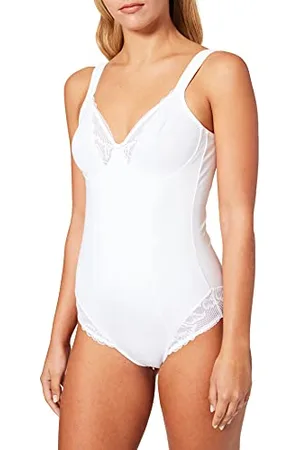 Triumph Donna Modern Lace+Cotton BS, Bodysuits, WHITE, 2B