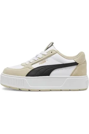 PUMA Karmen Rebelle SD, Sneaker Donna, White Black-Putty, 39 EU