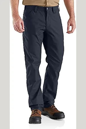 Carhartt Pantaloni Da Lavoro In Cotone Canvas, Vestibilità Comoda, Serie Rugged Professional, Con Elasticità Extra Rugged Flex, Uomo, (Navy), 31W / 30L