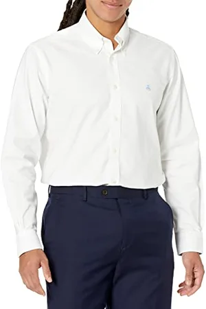 Brooks Brothers Camicia Sportiva da Uomo a Maniche Lunghe con Bottoni, , M
