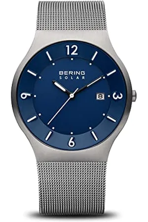 Bering Orologio da Polso da Uomo, Analogico, con Cinturino in Acciaio Inox e Vetro Zaffiro