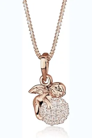 Elli Collana Talisman Engel Kristalle 925 Silber
