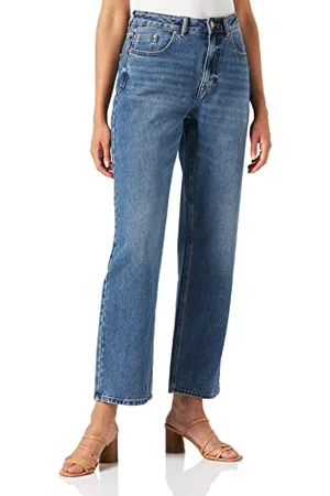 JDY Dichte Hw Wide Db Dnm Noos, Jeans Donna, (Dark Blue Denim), M / 30L