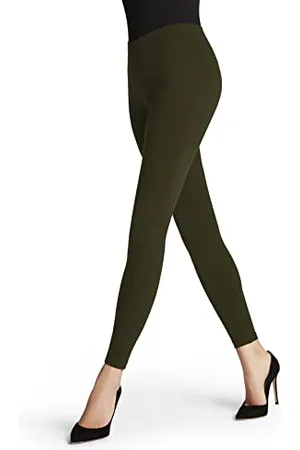 Falke Seamless W LE coprenti tinta unita 1 paio, Leggings Donna, (Artichoke 7436), XL 46-48